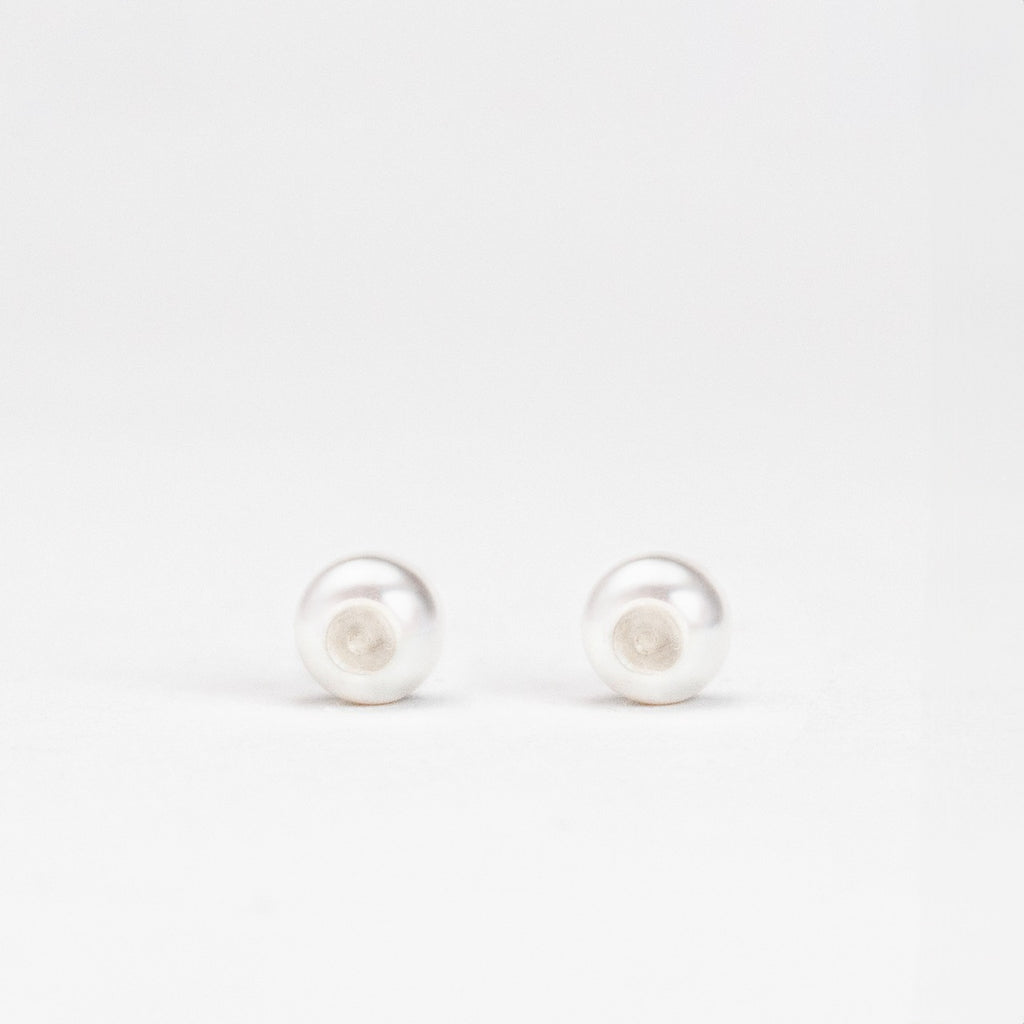 8mm 樹脂珍珠耳扣