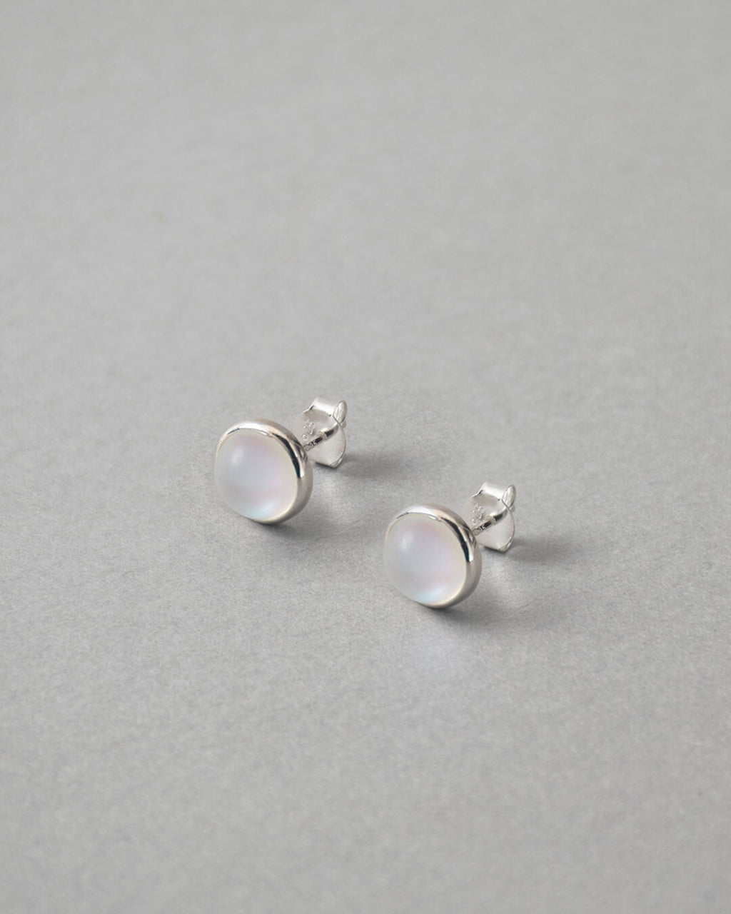 夏色8mm 純銀耳環